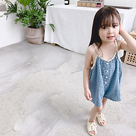 Bộ Áo Liền Quần Ngắn Jumpsuit Bé Gái Kiểu Hàn Quốc