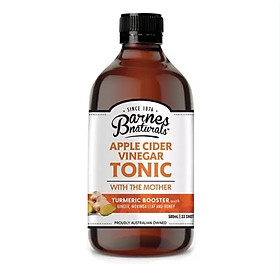 Giấm táo mật ong tonic có giấm cái kháng sinh tự nhiên Barnes Naturals 500ml