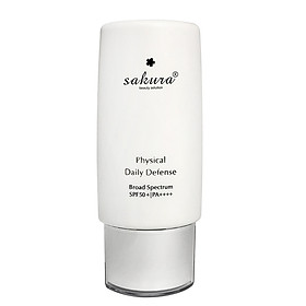 Nhũ tương chống nắng vật lý Sakura Physical Daily Defense SPF 50+ PA ++++ 60g