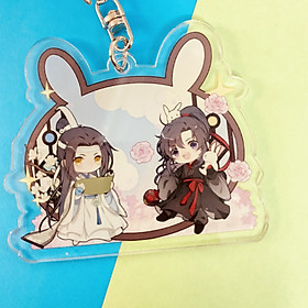 Móc khóa acrylic 2 mặt hình THIÊN QUAN TỨ PHÚC HỆ THỐNG TỰ CỨU MA ĐẠO TỔ SƯ quà tặng xinh xắn dễ thương chibi anime