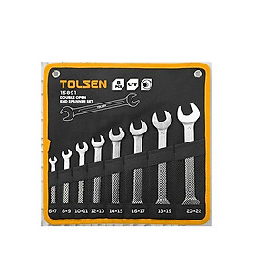 Mua BỘ CHÌA KHÓA MIỆNG - MIỆNG (6X7/8X9/10X11/12X13/14X15/16X17/18X19/20X22MM) 8 MÓN TOLSEN 15891 - HÀNG CHÍNH HÃNG