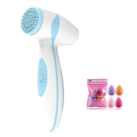 Máy rửa mặt facial cleaner tặng kèm mút trang điểm