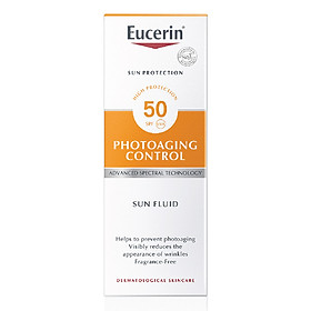 Kem chống nắng giúp ngăn ngừa lão hóa da Eucerin Sun Fluid Photoaging Control SPF 50