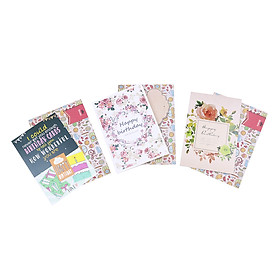 Combo 3 Thiệp Sinh Nhật Thanh Lịch Greenwood 02 GW-BD02