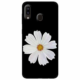 Ốp lưng dành cho Samsung M20 mẫu Cúc Trắng Đen