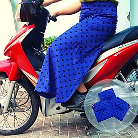 Váy chống nắng xẻ tà big size từ 40-75kg - chất liệu kaki co giãn - 2 lớp chống tia uv cho xe số và xe tay ga - Kiến Lửa