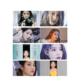 Poster 8 tấm A4 IU ca sĩ idol Kpop tranh treo album ảnh in hình đẹp (MẪU GIAO NGẪU NHIÊN)
