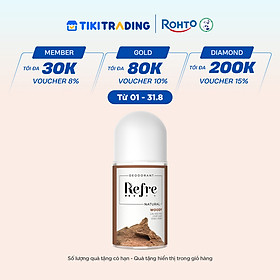 Lăn khử mùi chiết xuất thiên nhiên Refre Natural Woody – Hương Gỗ 40ml