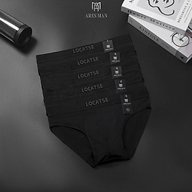 Combo 5 quần lót nam, quần sịp nam TG chất thun lạnh kháng khuẩn co giãn 4 chiều phong cách nam tính - Ares Shop - CB 5 TG locat đen - XL