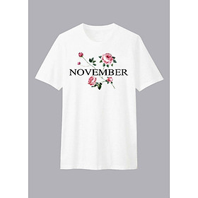 Áo Thun Unisex November Dotilo D461 - Trắng