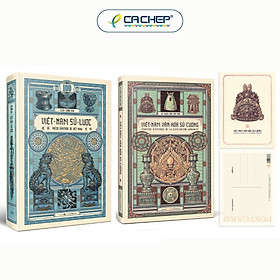 Combo 2 cuốn: Việt Nam sử lược (Bìa cứng – Ấn bản kỉ niệm 100 năm xuất bản lần đầu) + Việt Nam văn hoá sử cương (Bìa cứng)