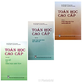 Combo 3 cuốn Toán Cao Cấp Tập 1 +Tập 2 + Tập 3 – Nguyễn Đình Trí