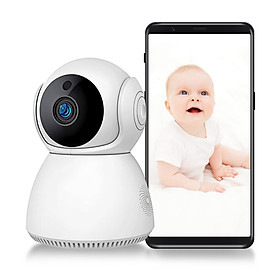 Camera giúp theo dõi trẻ nhỏ, thú cưng, kết nối wifi không dây, nhìn được ban đêm, độ phân giải 2.0-Màu Cắm EU-Size