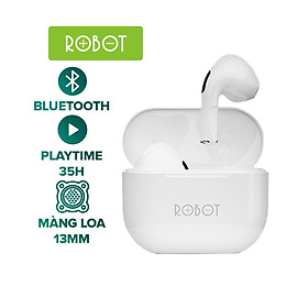 Mua Tai Nghe Không Dây True Wireless ROBOT Airbuds T50 Semi InEar Bluetooth Kháng Nước IPX4 - Hàng chính hãng