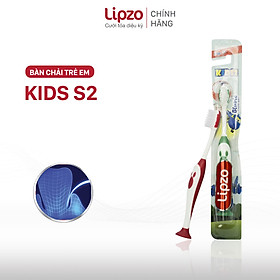 Hình ảnh Bàn Chải Đánh Răng LIPZO Kids 2 Hình Thú Ngộ Nghĩnh Lông Chỉ Tơ Nha Khoa Siêu Mảnh Kháng Khuẩn Dành Cho Bé Trên 5 Tuổi