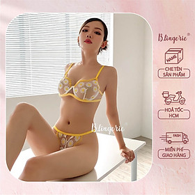 Bộ Đồ Lót Hoa Năng Động - B.Lingerie