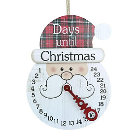Wooden Christmas Sign, Calendar Crafts Background Decor for Ornament Door