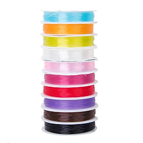 10 Roll Rope Beading Wire Elastic 0.6mm DIY Jewelry Making Necklace Bracelet