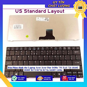 Bàn Phím dùng cho Laptop Acer Acer One 1430z 751 ZA3 721 1810T 1830T 8172 8172t 8172z 1410T 1430z - MÀU ĐEN - Hàng Nhập Khẩu New Seal
