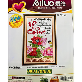 Mua Tranh thêu chữ thập Vợ chồng AL51185  kích thước 50 x 70 cm