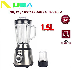 Mua Máy xay sinh tố đa năng 2 cối LADOMAX HA-9168-2  công suất 650W mạnh mẽ  moto đồng-Hàng chính hãng