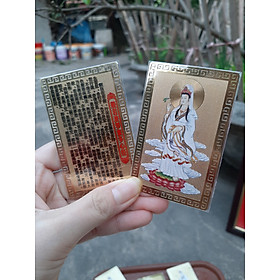 Mua Thẻ kim bài hình quan âm bồ tát bỏ ốp điện thoại ví