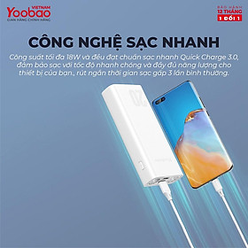Mua Pin sạc dự phòng sạc nhanh Yoobao L20Q 20000mAh tích hợp 2 đèn LED siêu sáng - Hàng nhập khẩu
