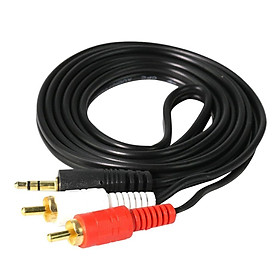 1M/3.28ft 3.5mm Stereo Male to Dual RCA Male Audio Splitter Y Adapter