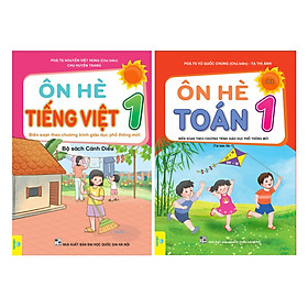 Sách - Combo 2 cuốn Ôn Hè Toán + Tiếng Việt Lớp 1 - Biên soạn theo chương trình GDPT mới Cánh Diều - ndbooks