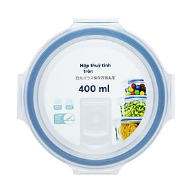 Mua Hộp thuỷ tinh tròn cao cấp kháng khuẩn đựng thực phẩm 400ml nắp hít chân không