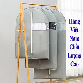 Túi Bọc Quần Áo Chất Liệu Vải Không Dệt Chống Bụi Chống Thấm Treo Tủ Có Khóa Kéo Tiện Lợi