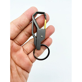 Móc khóa hợp kim xám phối vàng cao cấp MK001