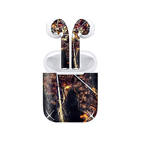 Mua Miếng dán skin chống bẩn cho tai nghe AirPods in hình Dragon Ball - Goku Super Saiyan God - 7vnr83 (bản không dây 1 và 2)
