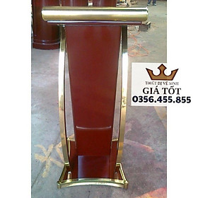 Mua Bục phát biểu gỗ hội nghị trường học  nhà hàng khách sạn khung inox sang trọng