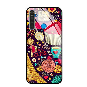 Ốp Lưng Điện Thoại REALME 5i/REALME 5s/REALME 5 - Mặt Lưng Kính Cường Lực - 0196 PARIS4 - Hàng Chính Hãng