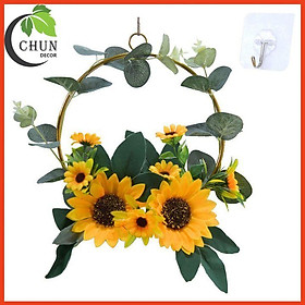 Mua Vòng hoa treo tường  vòng hoa treo cửa khung kim loại trang trí nhà cửa  cửa hàng  trang trí lễ cưới  sinh nhật  sự kiện