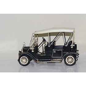 Mô hình xe hơi cổ Châu Âu kim loại trưng bày / Vintage Metal Car handmade Decoration (1810D-1151)