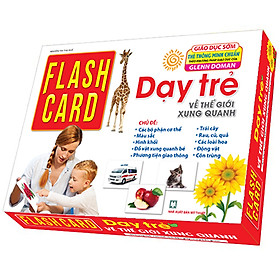 Nơi bán Flashcards English – Dạy trẻ về thế giới xung quanh (Giáo dục sớm thẻ thông minh theo phương pháp giáo dục của Glenn Doman) Tái Bản 2019 - Giá Từ -1đ