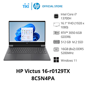 Laptop Gaming HP Victus 16-r0129TX 8C5N4PA (i7-13700H | 16GB | 512GB | GeForce RTX™ 3050 6GB | 16.1' FHD 144Hz | Win 11) - Hàng Chính Hãng