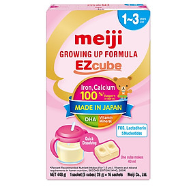 Sữa Meiji Ezcube Growing Up Dạng Viên (448g)