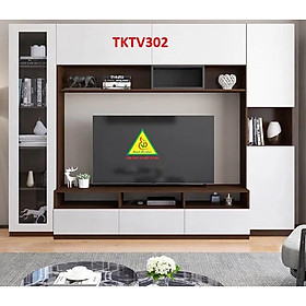 Tủ kệ tivi trang trí phong cách hiện đại TKTV302 - Nội thất lắp ráp Viendong adv