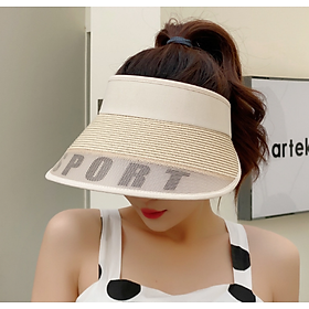 Mũ rộng vành chống nắng phong cách Hàn, nón nửa đầu chống tia UV cao cấp