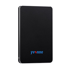 Ổ cứng di động bên ngoài Yvonne 2.5 "USB 3.0 HDD Tương thích cho PC Mac Máy tính để bàn Máy tính xách tay -Màu đen-Size