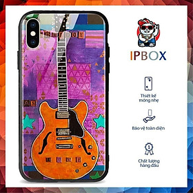 Ốp Lưng Cây Đàn Guitar IPBOX Màu Sắc  dành cho Iphone 6/6 plus/6S/6S Plus/7/7Plus/8/8Plus/X/Xs/Xs Max/11/11 Promax/12/12 Promax  LPC26120030