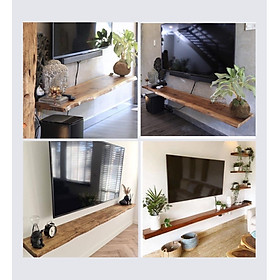 Mua Kệ Tivi Treo Âm Tường Gỗ Tự Nhiên Nguyên Khối  Giá Treo Trang Trí