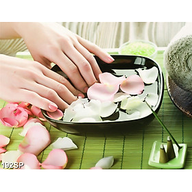 TRANH DÁN TƯỜNG 3D SPA NHẸ NHÀNG SP192 - TRANH NAIL - PHUN XĂM - SALON TÓC - NỐI MI - YAN SHOP