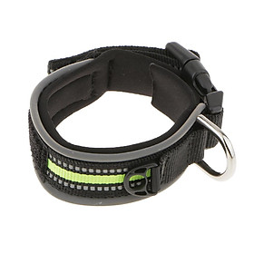 Adjustable Reflective Dog Collar Pet Safety Collar Buckle Strap Harness