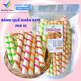 Bánh Quế Nhân Kem Mix Vị 500g VietTin Mart