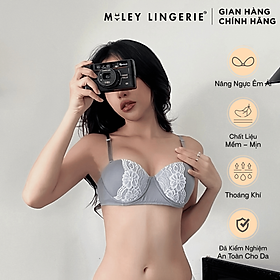 Áo Ngực Cúp Ngang Phối Viền Ren  Miley Lingerie BRM11202