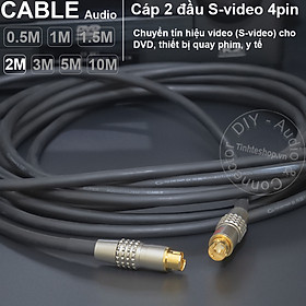 Mua Cáp S-video 2 đầu DIY 0.5 đến 30 mét - Svideo male 4 pin cable